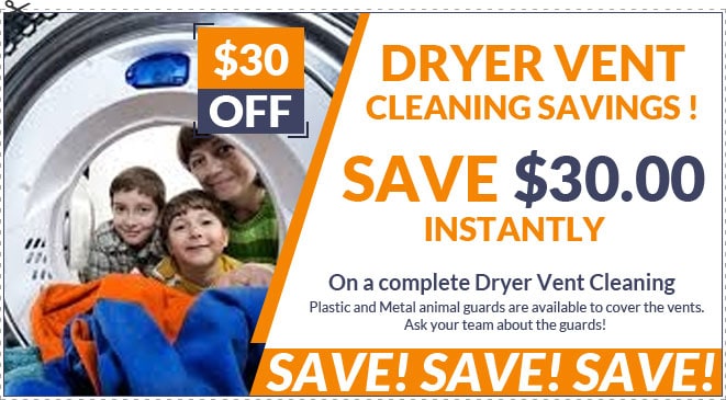 Dryer Vent Cleaning discounts