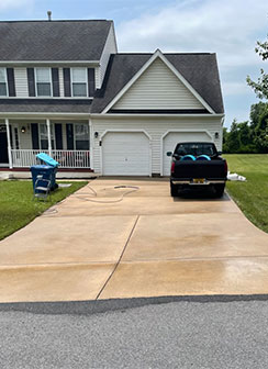 concrete pressure washing